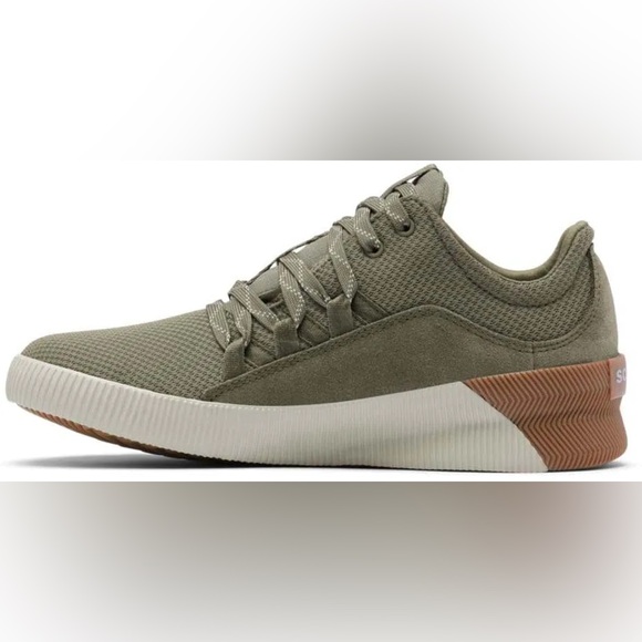 Sorel Women Green Sneakers with Tan Sole - Picture 3 of 7